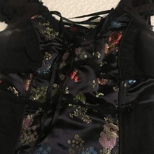 Tripp 2000s back zip corset top